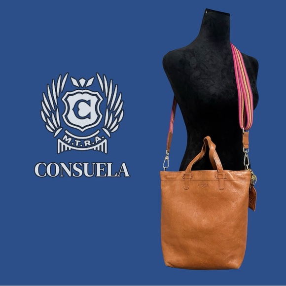 Consuela Handbags - Consuela Leather Brandy Essential Tote